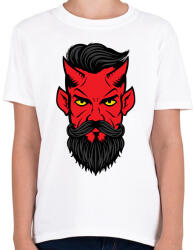 printfashion Ördög - Gyerek póló - Fehér (1828082)