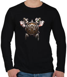 printfashion Ork címer - Férfi hosszú ujjú póló - Fekete (1776441)