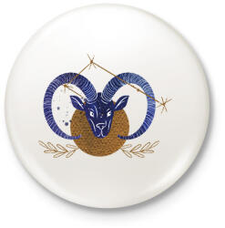 printfashion Bak - Kitűző, hűtőmágnes - Fehér (6267988)