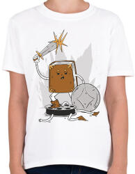 printfashion Könyv vs Film - Gyerek póló - Fehér (12050484)