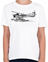 printfashion hydroplane airplane - Gyerek póló - Fehér (3057392)