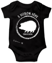 printfashion A bizalom köre - Sündisznóm (fehér) - Baba Body - Fekete (7093808)