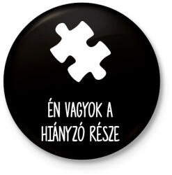 printfashion Hiányzó rész1 - Kitűző, hűtőmágnes - Fekete (15584885)