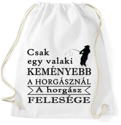 printfashion A horgász és a felesége - Sportzsák, Tornazsák - Fehér (4816402)
