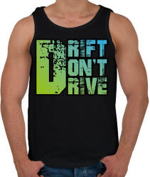 printfashion Drift don't drive - Férfi atléta - Fekete (12900164)