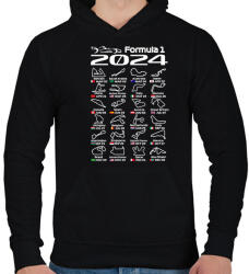 printfashion Formula 1 (1) - Férfi kapucnis pulóver - Fekete (15537151)