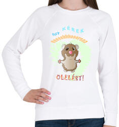 printfashion Ölelés - Női pulóver - Fehér (11271184)