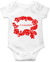 printfashion Szelíd szitkok - a kutyafáját - Baba Body - Fehér (15200605)