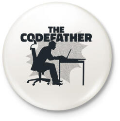 printfashion The Codefather - Kitűző, hűtőmágnes - Fehér (7627459)