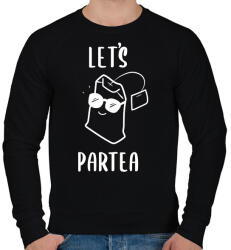printfashion Let's ParTEA - Férfi pulóver - Fekete (16745233)
