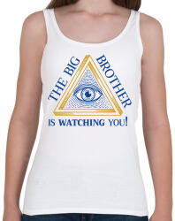 printfashion The big brother is watching you! - Női atléta - Fehér (7012670)