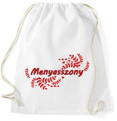 printfashion Menyasszony (leveles minta) - Sportzsák, Tornazsák - Fehér (6309499)