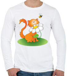 printfashion Szimatcic - Férfi hosszú ujjú póló - Fehér (465066)
