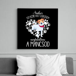 printfashion Megtaláltam a mancsod - Jack Russel Terrier - Vászonkép - Fekete (6659747)