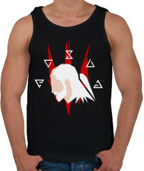 printfashion A fehér farkas - Férfi atléta - Fekete (2098688)