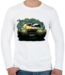 printfashion Izomautó - Férfi hosszú ujjú póló - Fehér (12082763)