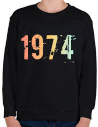 printfashion 1974 - Gyerek pulóver - Fekete (11823076)
