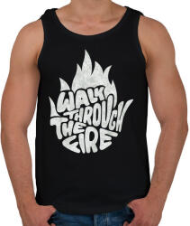 printfashion Walk through the fire - Férfi atléta - Fekete (16389658)