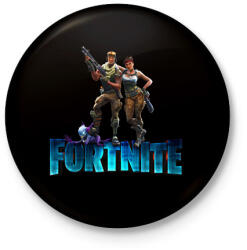 printfashion fortnite - Kitűző, hűtőmágnes - Fekete (5560408)