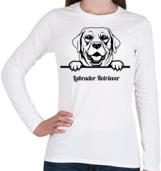 printfashion Labrador Retriver - Női hosszú ujjú póló - Fehér (5119947)