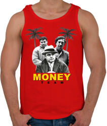 printfashion Money Team - Férfi atléta - Piros (2847488)