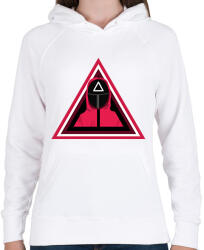 printfashion Squid game - Női kapucnis pulóver - Fehér (5662484)