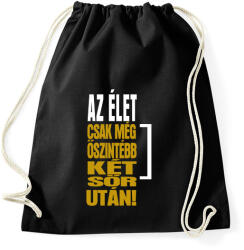 printfashion Két sör után - Sportzsák, Tornazsák - Fekete (16825506)