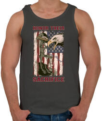 printfashion Elesett katona - Férfi atléta - Sötétszürke (175330)