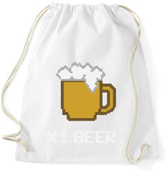 printfashion X1 beer - Sportzsák, Tornazsák - Fehér (4132694)