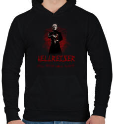 printfashion hellreiser - Férfi kapucnis pulóver - Fekete (2261191)