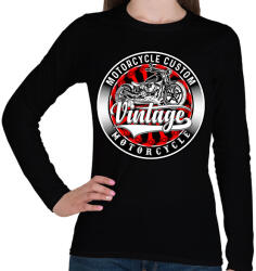 printfashion motorcycle - Női hosszú ujjú póló - Fekete (15488469)