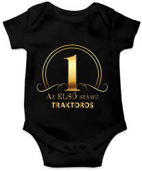 printfashion Az első számú traktoros - Arany - Baba Body - Fekete (6598254)