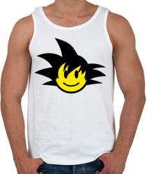 printfashion Son Goku Emoji - Férfi atléta - Fehér (1717185)