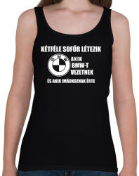 printfashion Kétféle Bmw Sofőr - Női atléta - Fekete (1663966)
