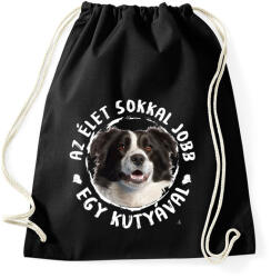 printfashion Border Collie - Sportzsák, Tornazsák - Fekete (5439336)