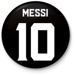 printfashion MESSI WHITE - Kitűző, hűtőmágnes - Fekete (11536567)