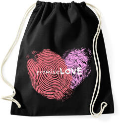 printfashion Szerelmi ígéret - Sportzsák, Tornazsák - Fekete (369052)