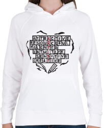 printfashion artist. b - Női kapucnis pulóver - Fehér (15537809)