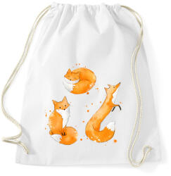 printfashion rókák - Sportzsák, Tornazsák - Fehér (15321589)