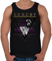 printfashion Luxus - Férfi atléta - Fekete (244256)