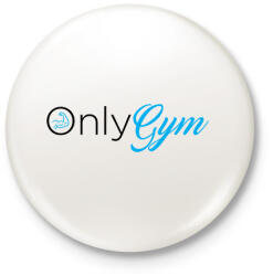 printfashion OnlyGym - Kitűző, hűtőmágnes - Fehér (16750558)