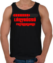 printfashion Lánybúcsú folyamatban - Férfi atléta - Fekete (5306449)