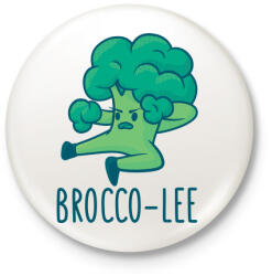printfashion Brocco Lee - Kitűző, hűtőmágnes - Fehér (5097812)