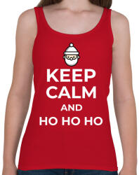 printfashion HO HO HO - Női atléta - Cseresznyepiros (9548650)