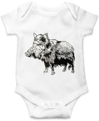 printfashion Vaddisznó - Baba Body - Fehér (9442924)