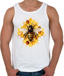 printfashion Méhecske - Férfi atléta - Fehér (14836665)