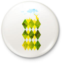 printfashion Elegant forest - Kitűző, hűtőmágnes - Fehér (3074705)