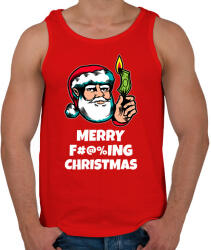 printfashion MERRY FUCKING CHRISTMAS 4 - Férfi atléta - Piros (10825137)
