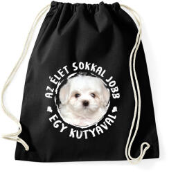 printfashion Máltai selyem - Sportzsák, Tornazsák - Fekete (5439338)