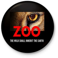 printfashion ZOO - Kitűző, hűtőmágnes - Fekete (3100022)